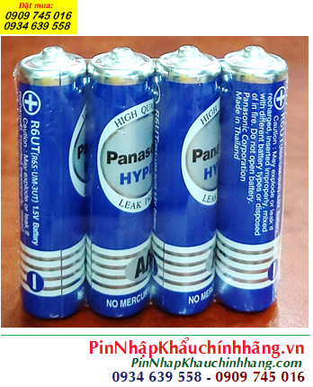 Panasonic R6UT/4S, Pin tiểu AA 1.5v Panasonic Hy-per R6UT/4S (Vỉ 4viên) |HẾT HÀNG